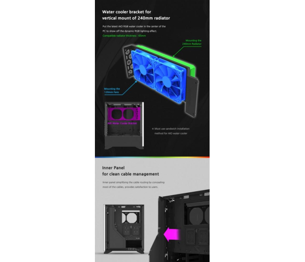 Zalman S5 RGB Czarna - 668123 - zdjęcie 6
